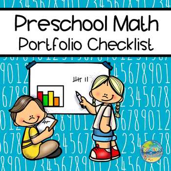 Preview of Checklist for Preschool Portfolio:  Math