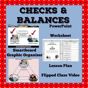 Preview of Checks & Balances 3.1 Civics EOC Continued: Lesson Plan, PowerPoint, Smartboard