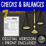 Checks and Balances DBQ or primary source activity
