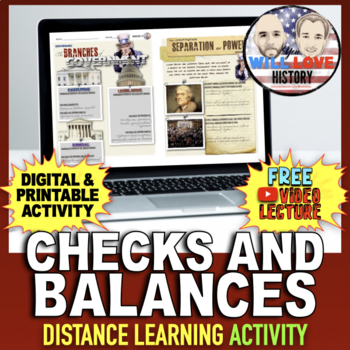 Preview of Checks and Balances | Digital Learning Activity