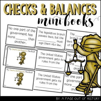 Preview of Checks and Balances Mini Books for Social Studies