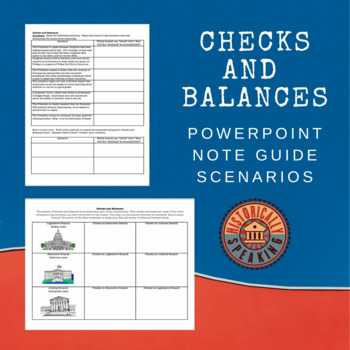 Preview of Checks and Balances:  Notes and Scenarios