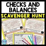 Checks and Balances Scavenger Hunt Reading Comprehension Activity