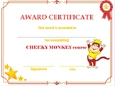Cheeky Monkey diploma