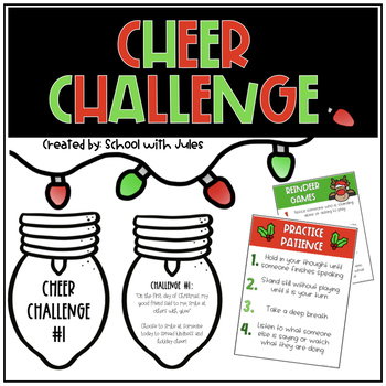 Preview of Cheer Challenge (Christmas Carol Kindness Challenge)