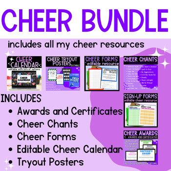 Preview of Cheer Coach Bundle with a Bonus Resource