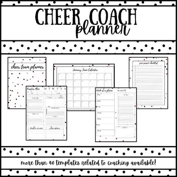 Preview of Cheer Coach Planner