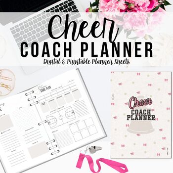 Preview of Cheer Coach Planner, Printable Digital Download Planning Sheets