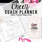 Cheer Coach Planner, Printable Digital Download Planning Sheets
