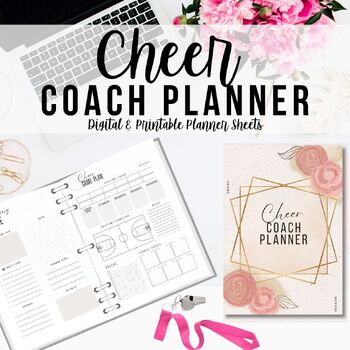 Preview of Cheer Coach Planner, Printable Digital Download Planning Sheets