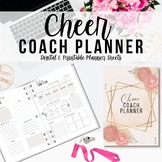 Cheer Coach Planner, Printable Digital Download Planning Sheets