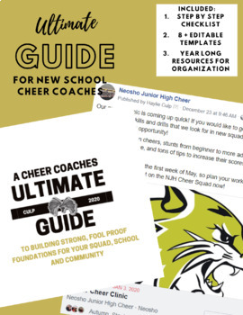 Preview of Cheer Coach Ultimate Guide - Tryouts to Sustainable Systems - Contracts + Data 