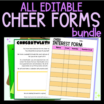 Preview of Complete Cheer Forms