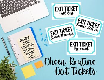 Preview of Cheer Routine Exit Tickets
