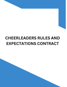 Preview of Cheer Rules and Expectations