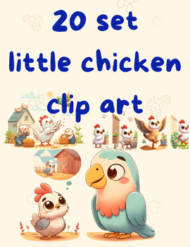 Preview of Cheerful Chicks: Little Chicken Clip Art Collection