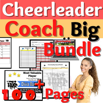 Preview of Cheerleader Coach Big Bundle Resources Cheerleading Cheer Coaching