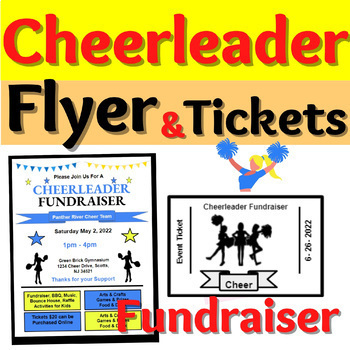 Preview of Cheerleader Resource Flyer Activity Cheer Dance Fundraiser School Event Day