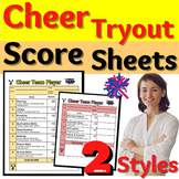 Cheerleader Tryout Score Sheets Cheer Cheerleading Scoresh