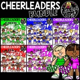 Cheerleaders Clip Art Bundle {Educlips Clipart}