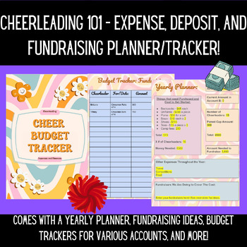Preview of Cheerleading 101 - Expense, Deposit & Fundraising Planner/Tracker!
