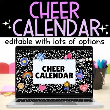 Preview of Cheerleading Calendar for Cheer Coaches