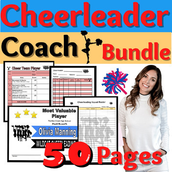 Preview of Cheerleader Coach Bundle Resources Cheerleading Cheer Coaching