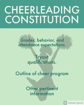 Preview of Cheerleading Constitution