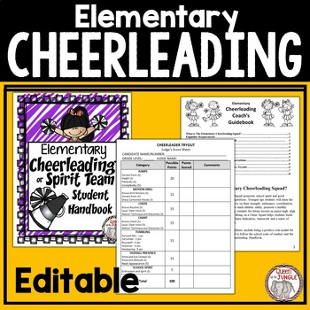 Preview of Cheerleading Sponsor Packet | Elementary Cheer or Dance Team