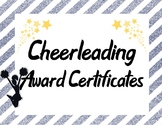 Cheerleading Squad Team Awards in Navy Blue and Yellow
