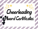 Cheerleading Squad Team Awards in Purple and Yellow
