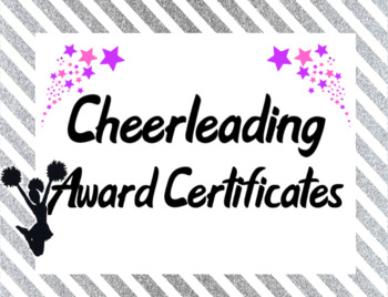 Preview of Cheerleading Squad Team Awards in Silver / Pink