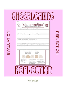 Preview of Cheerleading Tryout Reflection