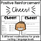 Cheers!- Positive Behavior Reinforcement (PBIS)
