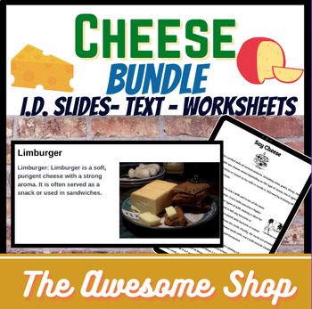 Preview of Cheese Identification Activity Bundle W/ Slides, Readings & Worksheets