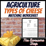 Cheese Identification Work Sheet Culinary Arts, Agricultur