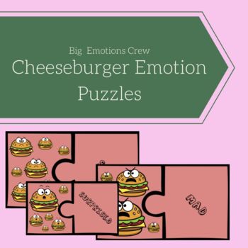 Preview of Cheeseburger Emotion Puzzle