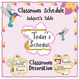 Cheesy Classroom Schedule Flash Cards: Mice & Learning