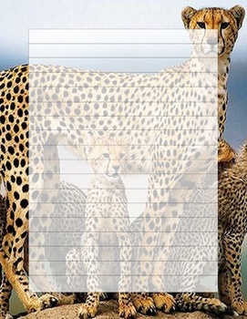 Preview of Cheeta Writing Template