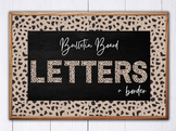 Cheetah Bulletin Board Letters, A-Z, Numbers, Classroom De