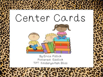Preview of Cheetah Daily 5 (and more) Center Signs and Cards