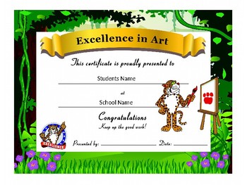 Preview of Cheetah/Leopard/Jaguar Award Certificates -Standard