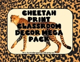 Cheetah Print Classroom Decor Mega Pack