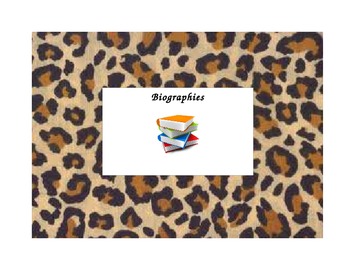 Preview of Cheetah Print Library Labels (Editable!)