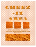 Cheez-it Area Activity, Pre-test and Post-test