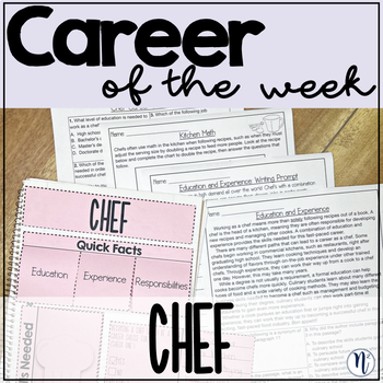 Preview of Chef Career Study - Career of the Week