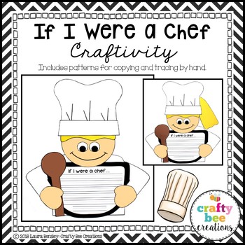 Community Helper Craft | Chef Craft | Career Day | Writing Activity
