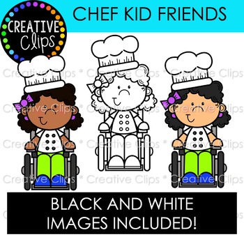 black and white kid chef clipart