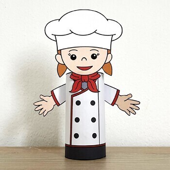 Baker or Chef Toilet Paper Roll Craft