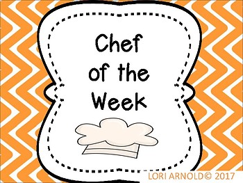 Preview of Chef of the Week Bulletin Board Set